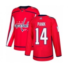 Men Washington Capitals #14 Richard Panik Authentic Red Home Hockey Stitched Jersey