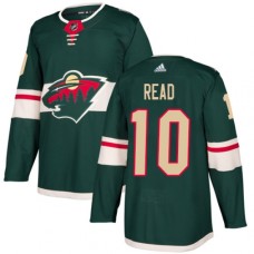 Men Adidas Minnesota Wild #10 Matt Read Authentic Green Home NHL Jersey