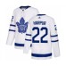 Men Toronto Maple Leafs #22 Ben Harpur Authentic White Away Hockey Stitched Jersey