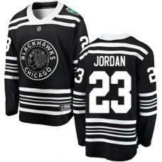 Men Chicago Blackhawks #23 Michael Jordan Black 2019 Winter Classic Fanatics Branded Breakaway NHL Jersey