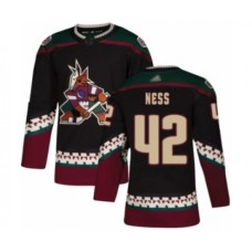 Men Arizona Coyotes #42 Aaron Ness Authentic Black Alternate Hockey Stitched Jersey