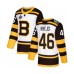 Men Boston Bruins #46 David Krejci Authentic White Winter Classic 2019 Stanley Cup Final Bound Hockey Jersey