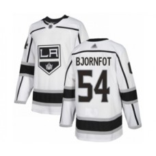 Men Los Angeles Kings #54 Tobias Bjornfot Authentic White Away Hockey Stitched Jersey