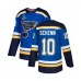 Men St. Louis Blues #10 Brayden Schenn Authentic Royal Blue Home 2019 Stanley Cup Champions Hockey Jersey