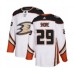 Men Anaheim Ducks #29 Devin Shore Authentic White Away Hockey Stitched Jersey