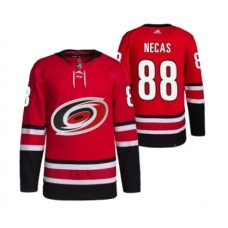 Men Carolina Hurricanes #88 Martin Necas Red Stitched Jersey