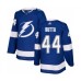 Men Tampa Bay Lightning #44 Jan Rutta Authentic Royal Blue Home Hockey Stitched Jersey