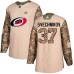 Men Adidas Carolina Hurricanes #37 Andrei Svechnikov Authentic Camo Veterans Day Practice NHL Jersey