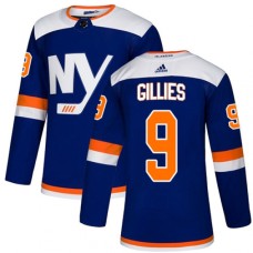 Men Adidas New York Islanders #9 Clark Gillies Premier Blue Alternate NHL Jersey