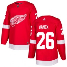 Men Adidas Detroit Red Wings #26 Thomas Vanek Authentic Red Home NHL Jersey