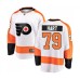 Men Philadelphia Flyers #79 Carter Hart Fanatics Branded White Away Breakaway Hockey Stitched Jersey