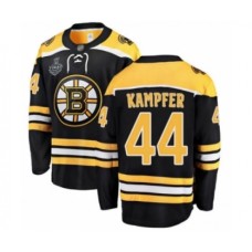 Men Boston Bruins #44 Steven Kampfer Authentic Black Home Fanatics Branded Breakaway 2019 Stanley Cup Final Bound Hockey Jersey