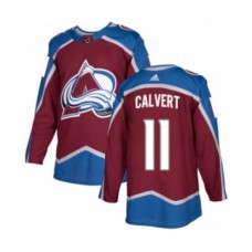 Men Adidas Colorado Avalanche #11 Matt Calvert Premier Burgundy Red Home NHL Jersey