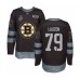 Men Boston Bruins #79 Jeremy Lauzon Authentic Black 1917-2017 100th Anniversary 2019 Stanley Cup Final Bound Hockey Jersey