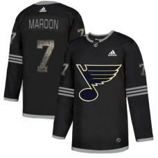 Men Adidas St. Louis Blues #7 Patrick Maroon Black Authentic Classic Stitched NHL Jersey