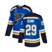 Men St. Louis Blues #29 Vince Dunn Authentic Royal Blue Home 2019 Stanley Cup Final Bound Hockey Jersey