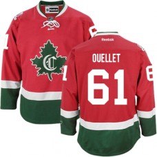 Men Reebok Montreal Canadiens #61 Xavier Ouellet Authentic Red New CD NHL Jersey