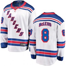 Men New York Rangers #8 Cody McLeod Fanatics Branded White Away Breakaway NHL Jersey