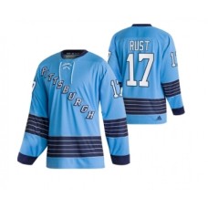 Men Pittsburgh Penguins #17 Bryan Rust 2022 Blue Classics Stitched Jersey