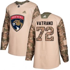 Men Adidas Florida Panthers #72 Frank Vatrano Authentic Camo Veterans Day Practice NHL Jersey