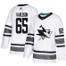 Men Adidas San Jose Sharks #65 Erik Karlsson White 2019 All-Star Game Parley Authentic Stitched NHL Jersey