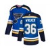 Men St. Louis Blues #36 Nathan Walker Authentic Royal Blue Home Hockey Stitched Jersey