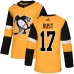 Men Adidas Pittsburgh Penguins #17 Bryan Rust Premier Gold Alternate NHL Jersey