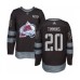 Men Colorado Avalanche #20 Conor Timmins Authentic Black 1917-2017 100th Anniversary Hockey Stitched Jersey