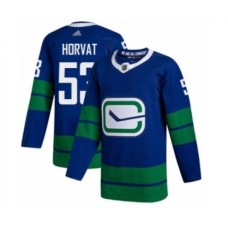 Men Vancouver Canucks #53 Bo Horvat Authentic Royal Blue Alternate Hockey Stitched Jersey