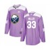 Men Buffalo Sabres #33 Colin Miller Authentic Purple Fights Cancer Practice Hockey Stitched Jersey