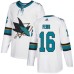 Men Adidas San Jose Sharks #16 Eric Fehr Authentic White Away NHL Jersey