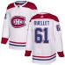 Men Adidas Montreal Canadiens #61 Xavier Ouellet Authentic White Away NHL Jersey