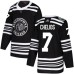 Men Adidas Chicago Blackhawks #7 Chris Chelios Authentic Black 2019 Winter Classic NHL Jersey