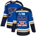 Men Adidas St. Louis Blues #32 Brian Flynn Authentic Blue USA Flag Fashion NHL Jersey