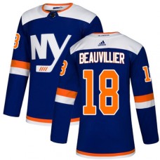 Men Adidas New York Islanders #18 Anthony Beauvillier Premier Blue Alternate NHL Jersey