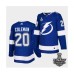 Men Adidas Lightning #20 Blake Coleman Blue Home Authentic 2021 Stanley Cup Stitched Jersey