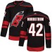 Men Adidas Carolina Hurricanes #42 Joakim Nordstrom Authentic Black Alternate NHL Jersey