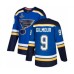 Men St. Louis Blues #9 Doug Gilmour Authentic Royal Blue Home 2019 Stanley Cup Champions Hockey Jersey