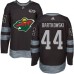 Men Adidas Minnesota Wild #44 Matt Bartkowski Authentic Black 1917-2017 100th Anniversary NHL Jersey