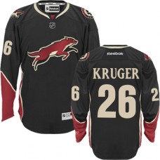 Men Reebok Arizona Coyotes #26 Marcus Kruger Authentic Black Third NHL Jersey