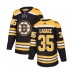 Men Boston Bruins #35 Maxime Lagace Authentic Black Home Hockey Stitched Jersey