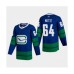 Men Vancouver Canucks #64 Tyler Motte 2020-21 Authentic Player Alternate Stitched Hockey Jersey Blue