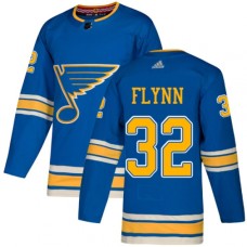 Men Adidas St. Louis Blues #32 Brian Flynn Authentic Navy Blue Alternate NHL Jersey