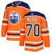 Men Adidas Edmonton Oilers #70 Ryan McLeod Authentic Orange Home NHL Jersey