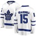 Men Toronto Maple Leafs #15 Adam Cracknell Authentic White Away Fanatics Branded Breakaway NHL Jersey