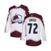 Men Colorado Avalanche #72 Joonas Donskoi Authentic White Away Hockey Stitched Jersey