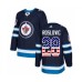 Men Adidas Winnipeg Jets #28 Jack Roslovic Authentic Navy Blue USA Flag Fashion NHL Jersey