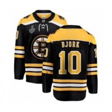 Men Boston Bruins #10 Anders Bjork Authentic Black Home Fanatics Branded Breakaway 2019 Stanley Cup Final Bound Hockey Jersey