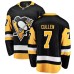 Men Pittsburgh Penguins #7 Matt Cullen Authentic Black Home Fanatics Branded Breakaway NHL Jersey