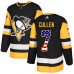 Men Adidas Pittsburgh Penguins #7 Matt Cullen Authentic Black USA Flag Fashion NHL Jersey